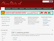 Tablet Screenshot of ambulancia.choredieta.sk