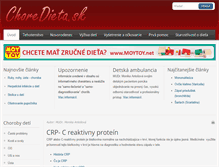 Tablet Screenshot of choredieta.sk